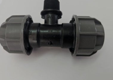 טי סילבר 25 × 1/2" × 25 הברגה חיצונית