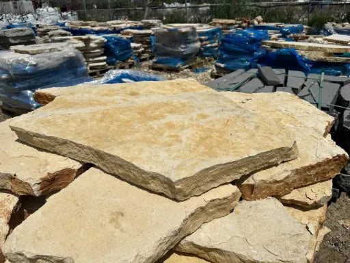 אבן מדרך ירדני צהוב (טרבנטין) תמונה ראשית