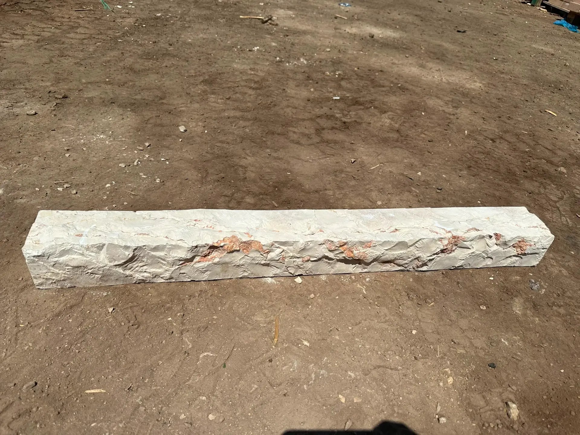 אבן עמוד לבן 3 צדים 10*10*100 תמונה ראשית