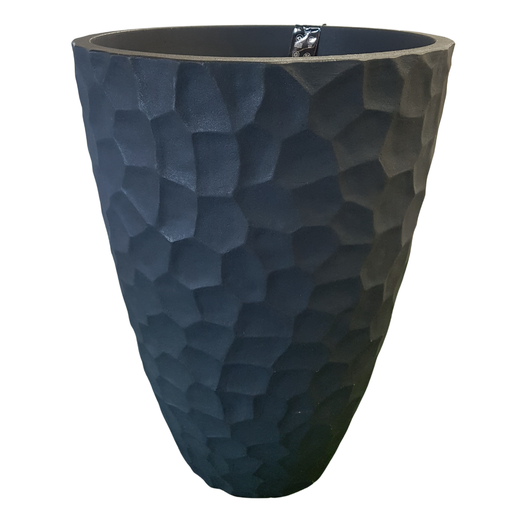 עגול פלסטיק מעוטר שחור 77*53
