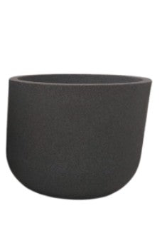 עגול נמוך פסים 31*36 אפור כהה Main image