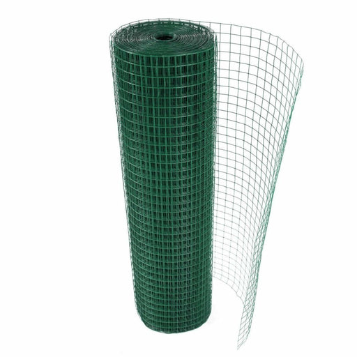 גדר רשת מרותכת ציפוי PVC ירוק H1.5M × 5M