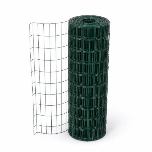 גדר רשת מרותכת ציפוי PVC - גליל 5 מטר תמונה ראשית